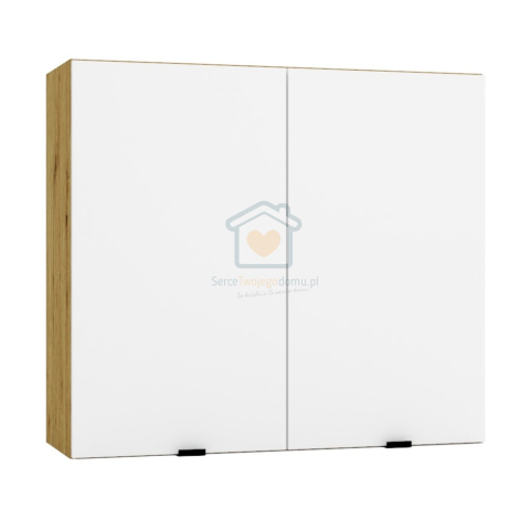 Szafka kuchenna dwudrzwiowa górna wisząca biała 80 cm GIANNA LOFT Szafka kuchenna dwudrzwiowa górna wisząca biała 80 cm GIANNA LOFT