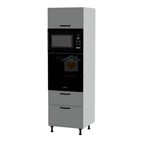 Słupek kuchenny z szufladami do zabudowy piekarnika i mikrofali 60 cm KAMMONO F8 Słupek kuchenny z szufladami do zabudowy piekarnika i mikrofali 60 cm KAMMONO F8